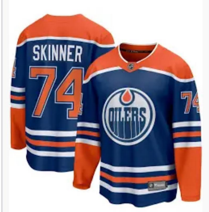 Men 2025 Edmonton Oilers #74 Skinner Blue NHL  jersey->edmonton oilers->NHL Jersey